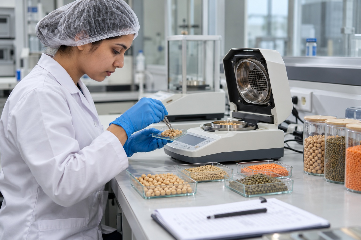 Bakliyat örneklerinin laboratuvarda kalite kontrolü